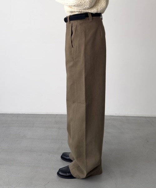CANAL JEAN(キャナルジーン)の「El mar ベルト付き裏起毛コットンパンツ(その他パンツ・レディース・ブラウン/モカ・MEDIUM/SMALL)」の12枚目の写真
