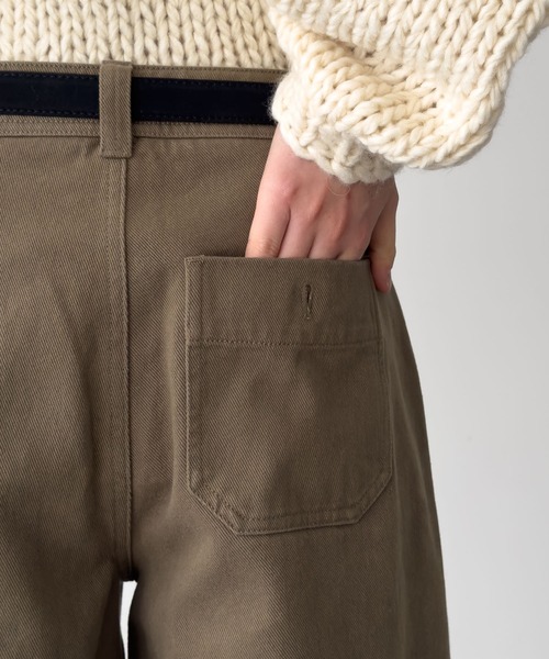 CANAL JEAN(キャナルジーン)の「El mar ベルト付き裏起毛コットンパンツ(その他パンツ・レディース・ブラウン/モカ・MEDIUM/SMALL)」の15枚目の写真