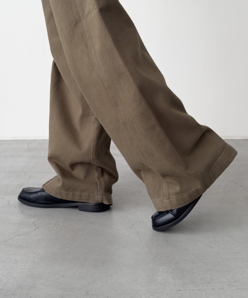 CANAL JEAN(キャナルジーン)の「El mar ベルト付き裏起毛コットンパンツ(その他パンツ・レディース・ブラウン/モカ・MEDIUM/SMALL)」の16枚目の写真