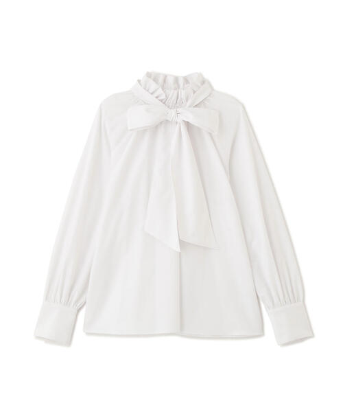 NATURAL BEAUTY BASIC(ナチュラルビューティーベーシック)の「◇ハイネックリボンボウブラウス(シャツ/ブラウス・レディース・ピンク系その他/グレー系その他/オフホワイト/ブルー・MEDIUM/SMALL)」の15枚目の写真