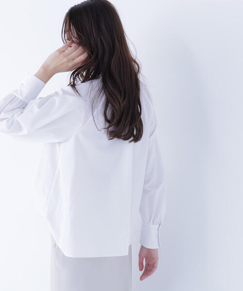 NATURAL BEAUTY BASIC(ナチュラルビューティーベーシック)の「◇ハイネックリボンボウブラウス(シャツ/ブラウス・レディース・ピンク系その他/グレー系その他/オフホワイト/ブルー・MEDIUM/SMALL)」の19枚目の写真