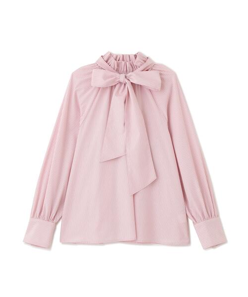 NATURAL BEAUTY BASIC(ナチュラルビューティーベーシック)の「◇ハイネックリボンボウブラウス(シャツ/ブラウス・レディース・ピンク系その他/グレー系その他/オフホワイト/ブルー・MEDIUM/SMALL)」の9枚目の写真