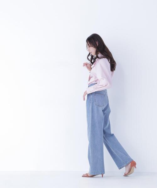 NATURAL BEAUTY BASIC(ナチュラルビューティーベーシック)の「◇ハイネックリボンボウブラウス(シャツ/ブラウス・レディース・ピンク系その他/グレー系その他/オフホワイト/ブルー・MEDIUM/SMALL)」の16枚目の写真