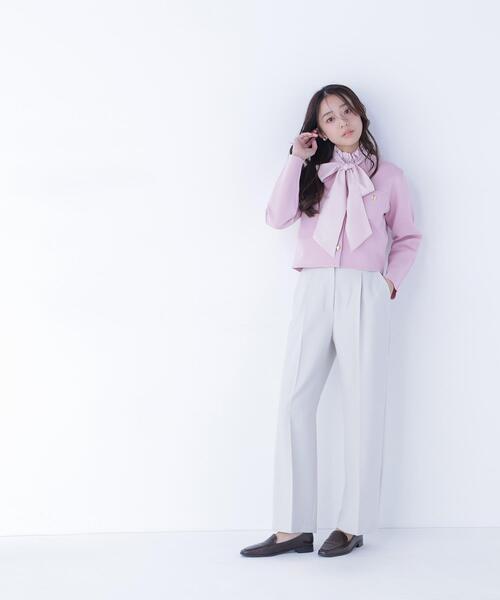 NATURAL BEAUTY BASIC(ナチュラルビューティーベーシック)の「◇ハイネックリボンボウブラウス(シャツ/ブラウス・レディース・ピンク系その他/グレー系その他/オフホワイト/ブルー・MEDIUM/SMALL)」の22枚目の写真
