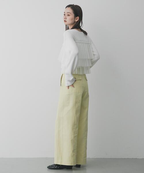 SENSE OF PLACE by URBAN RESEARCH(センスオブプレイスバイアーバンリサーチ)の「スタッズフラットシューズ(パンプス・レディース・ブラック/ベージュ・SMALL/LARGE/MEDIUM)」の3枚目の写真