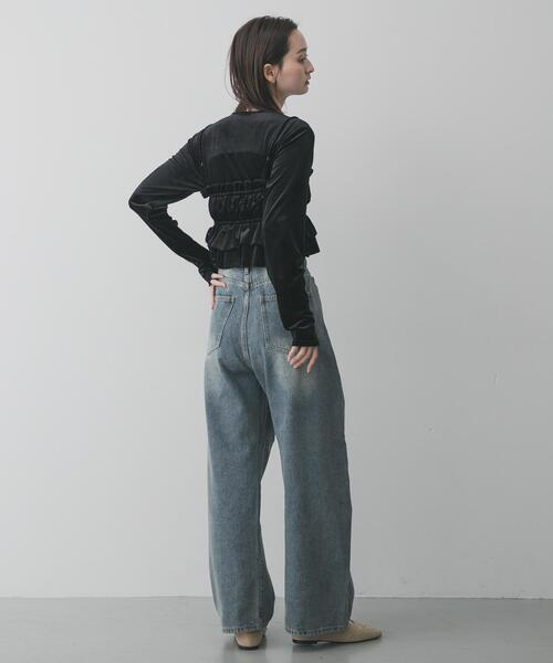 SENSE OF PLACE by URBAN RESEARCH(センスオブプレイスバイアーバンリサーチ)の「スタッズフラットシューズ(パンプス・レディース・ブラック/ベージュ・SMALL/LARGE/MEDIUM)」の12枚目の写真