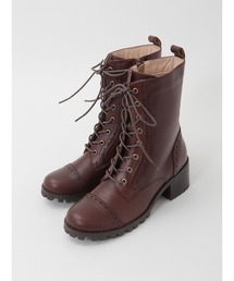 ピンクハウス レースアップレザーブーツ ピンク Mサイズ PINK HOUSE（ピンクハウス）の「レースアップレザーブーツ（ブーツ