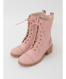 PINK HOUSE デニムブーツ　ピンク色 PINK HOUSE｜ピンクハウスのブーツ（ピンク/桃色系・ストレートチップ