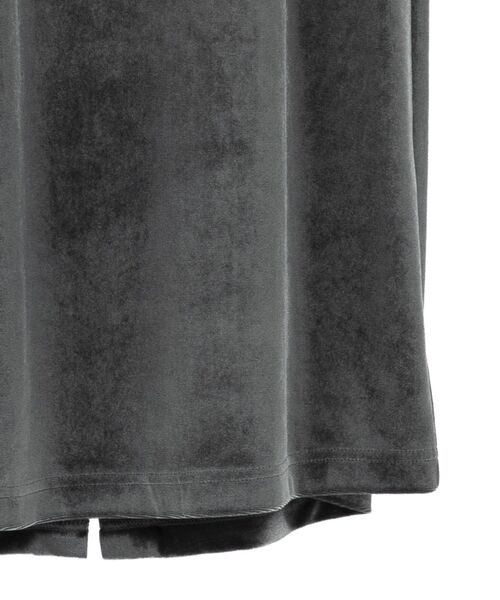 Green　Parks（グリーンパークス）の「ベロアナロースカート（スカート・レディース・チャコールグレー/ブラック・FREE）」の12枚目の写真