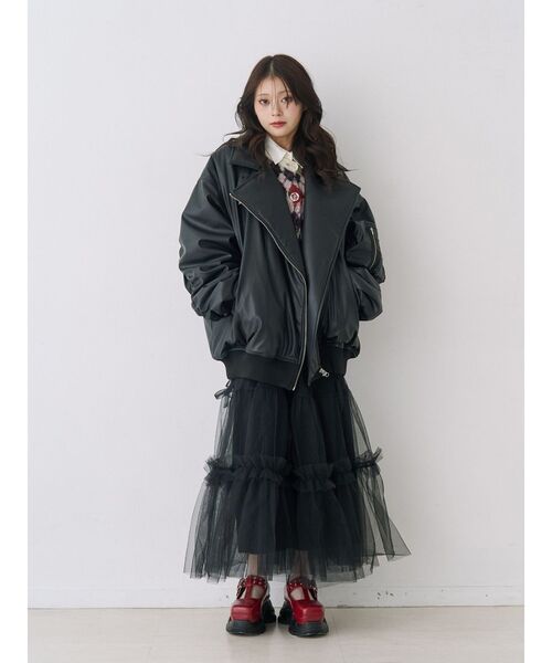 jouetie(ジュエティ)の「厚底スニーカーソールメリージェーンシューズ ローファー 靴(ローファー・レディース・レッド/ブラック・MEDIUM/LARGE)」の4枚目の写真