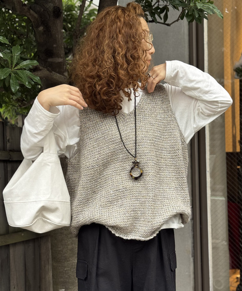 journal standard luxe アゼキョウシュクボトルベスト JOURNAL STANDARD LUXE（ジャーナルスタンダード ラックス）の