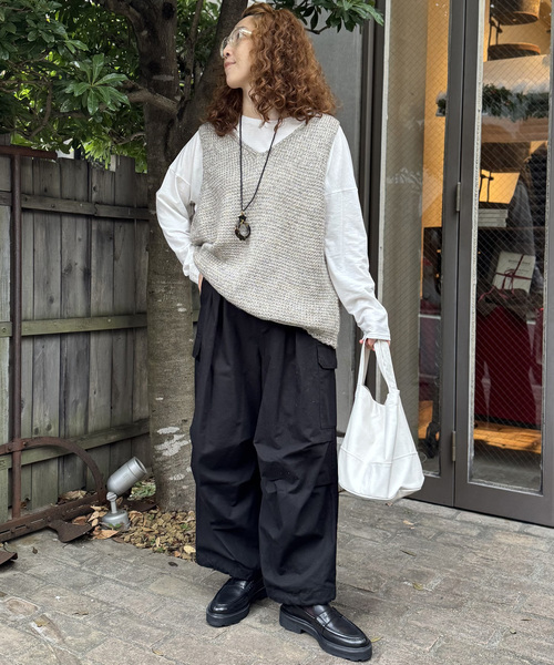 JOURNAL STANDARD LUXE(ジャーナルスタンダード ラックス)の「ラメMIXメッシュベスト(ベスト・レディース・ライトグレー・FREE)」の2枚目の写真