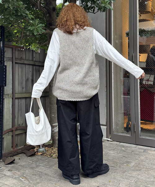 JOURNAL STANDARD LUXE(ジャーナルスタンダード ラックス)の「ラメMIXメッシュベスト(ベスト・レディース・ライトグレー・FREE)」の5枚目の写真