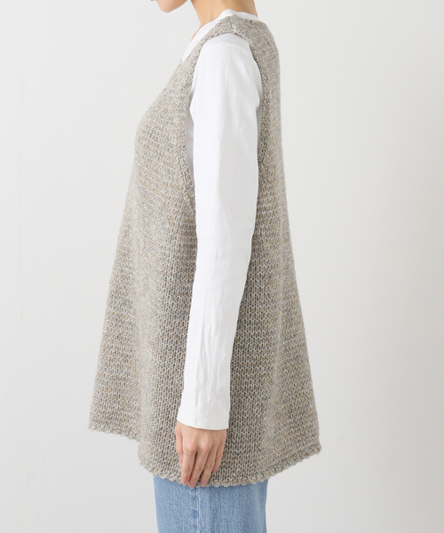 JOURNAL STANDARD LUXE(ジャーナルスタンダード ラックス)の「ラメMIXメッシュベスト(ベスト・レディース・ライトグレー・FREE)」の8枚目の写真