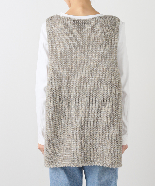 JOURNAL STANDARD LUXE(ジャーナルスタンダード ラックス)の「ラメMIXメッシュベスト(ベスト・レディース・ライトグレー・FREE)」の9枚目の写真