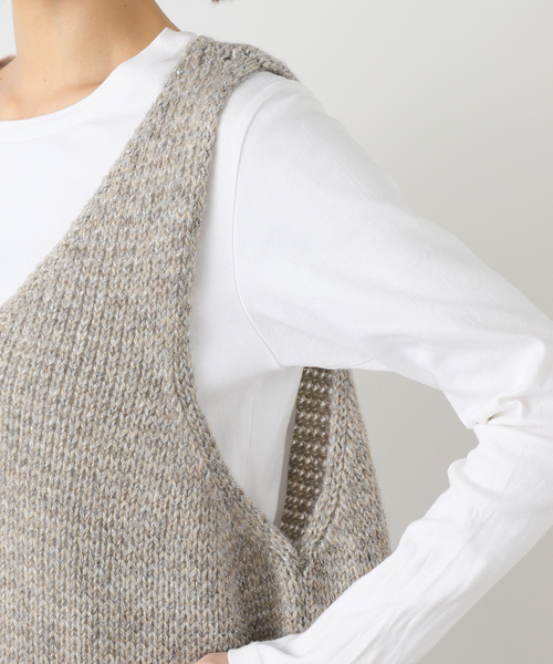 JOURNAL STANDARD LUXE(ジャーナルスタンダード ラックス)の「ラメMIXメッシュベスト(ベスト・レディース・ライトグレー・FREE)」の10枚目の写真