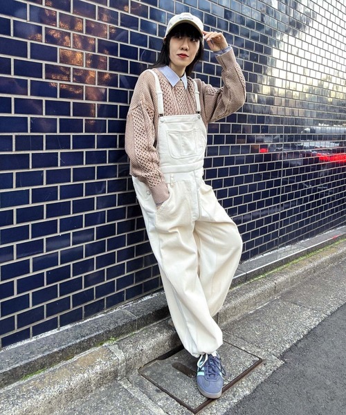 niko and...（ニコアンド）の「[MODE NORM CORE] ストーンウォッシュケーブルプルオーバー（ニット/セーター・レディース・ネイビー/キャメル/アイボリー・LARGE/MEDIUM）」の17枚目の写真