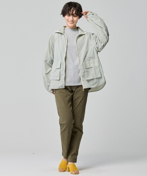 KRIFF MAYER Lady's Collection（クリフメイヤーレディースコレクション）の「【接触冷感・軽い】UVカット冷感シアージャケット（その他アウター・レディース・カラフル/ピンク/ネイビー/セージグリーン/ナチュラル・LARGE/MEDIUM）」の9枚目の写真