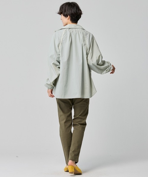 KRIFF MAYER Lady's Collection（クリフメイヤーレディースコレクション）の「【接触冷感・軽い】UVカット冷感シアージャケット（その他アウター・レディース・カラフル/ピンク/ネイビー/セージグリーン/ナチュラル・LARGE/MEDIUM）」の11枚目の写真
