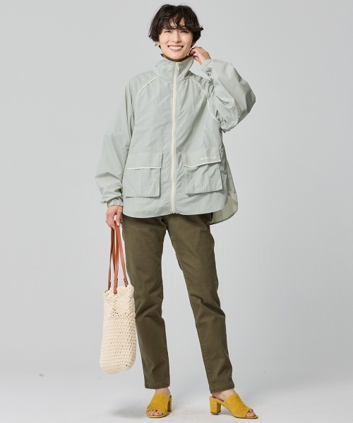 KRIFF MAYER Lady's Collection（クリフメイヤーレディースコレクション）の「【接触冷感・軽い】UVカット冷感シアージャケット（その他アウター・レディース・カラフル/ピンク/ネイビー/セージグリーン/ナチュラル・LARGE/MEDIUM）」の12枚目の写真