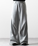 CLEL（クレイル）の「【CLEL】3D Tuck Sweat Pants / 3Dタック スウェットパンツ（スウェットパンツ・M）」