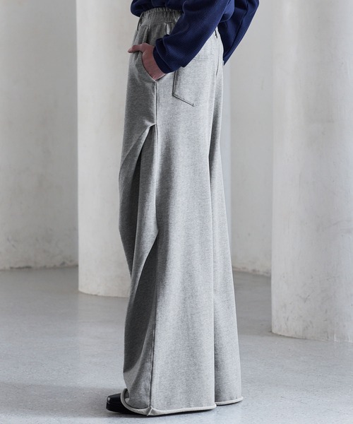 CLEL（クレイル）の「【CLEL】3D Tuck Sweat Pants / 3Dタック スウェットパンツ（スウェットパンツ・メンズ・グレー/チャコールグレー/ブラック・S/M/L/XS）」の5枚目の写真