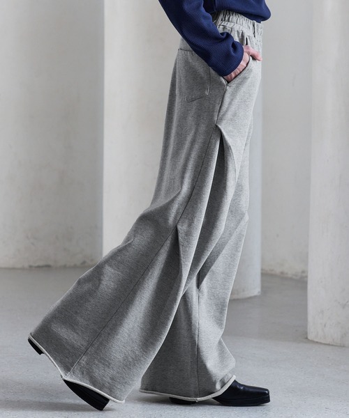 CLEL（クレイル）の「【CLEL】3D Tuck Sweat Pants / 3Dタック スウェットパンツ（スウェットパンツ・メンズ・グレー/チャコールグレー/ブラック・S/M/L/XS）」の6枚目の写真