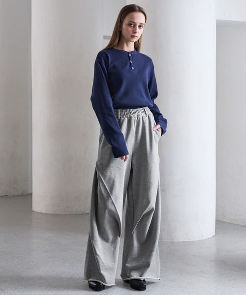 CLEL（クレイル）の「【CLEL】3D Tuck Sweat Pants / 3Dタック スウェットパンツ（スウェットパンツ・メンズ・グレー/チャコールグレー/ブラック・S/M/L/XS）」の11枚目の写真