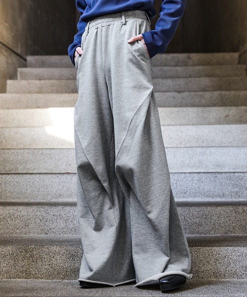 CLEL（クレイル）の「【CLEL】3D Tuck Sweat Pants / 3Dタック スウェットパンツ（スウェットパンツ・メンズ・グレー/チャコールグレー/ブラック・S/M/L/XS）」の13枚目の写真