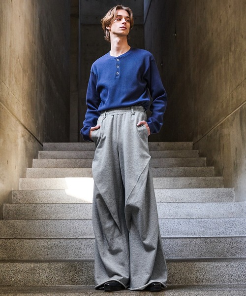 CLEL（クレイル）の「【CLEL】3D Tuck Sweat Pants / 3Dタック スウェットパンツ（スウェットパンツ・メンズ・グレー/チャコールグレー/ブラック・S/M/L/XS）」の19枚目の写真