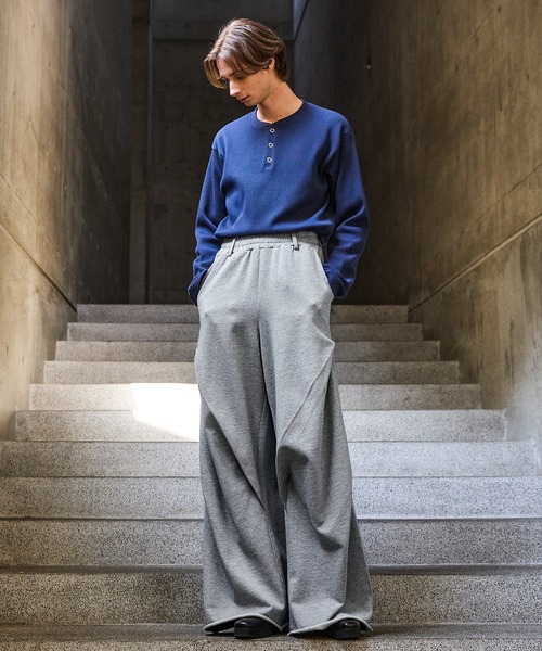 CLEL（クレイル）の「【CLEL】3D Tuck Sweat Pants / 3Dタック スウェットパンツ（スウェットパンツ・メンズ・グレー/チャコールグレー/ブラック・S/M/L/XS）」の20枚目の写真