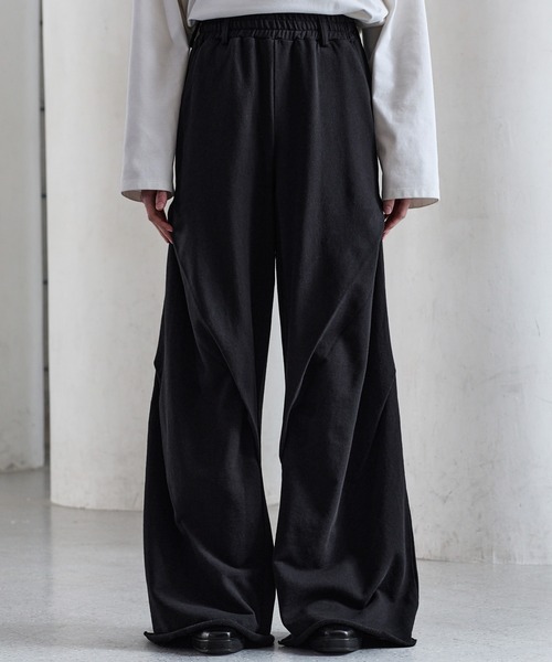 CLEL】3D Tuck Sweat Pants / 3Dタック スウェットパンツ（スウェット