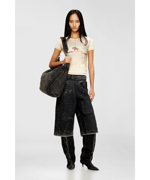 DIESEL(ディーゼル)の「ウィメンズ 半袖トップ T-UNCUTIES-LONG-S10(Tシャツ/カットソー・レディース・ベージュ系その他・X-LARGE/SMALL/LARGE/MEDIUM)」の2枚目の写真