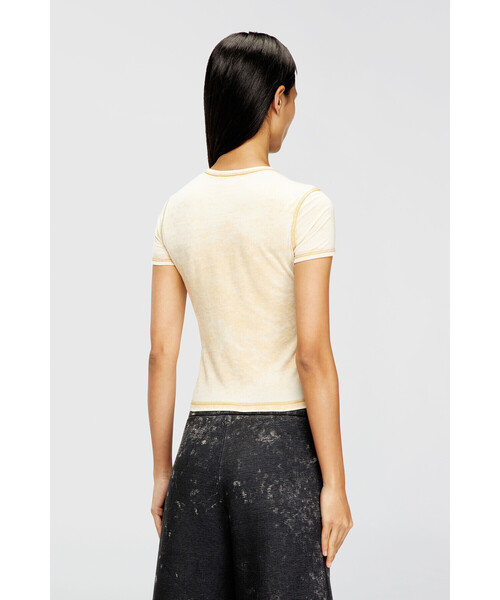 DIESEL(ディーゼル)の「ウィメンズ 半袖トップ T-UNCUTIES-LONG-S10(Tシャツ/カットソー・レディース・ベージュ系その他・X-LARGE/SMALL/LARGE/MEDIUM)」の3枚目の写真