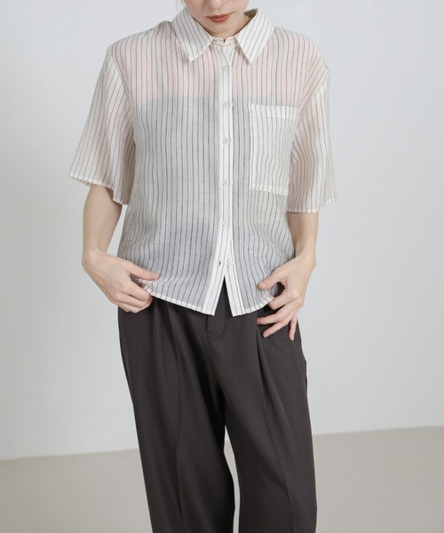 select MOCA（セレクトモカ）の「ロールアップツータックワイドストレートスラックス（スラックス・レディース・チャコールグレー/カーキブラウン・FREE）」の21枚目の写真