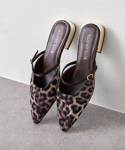 RIVE DROITE(リヴドロワ)の「【さりげないアクセントに】ゴールドポイントミュール(その他シューズ・レディース・ベージュ/ブラウン・LARGE/MEDIUM/SMALL)」の1枚目の写真