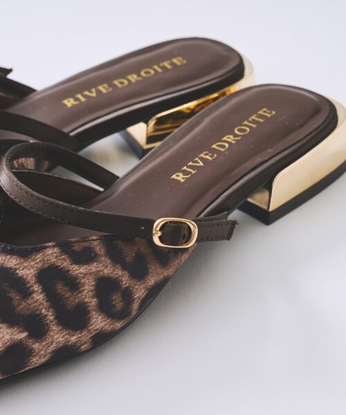 RIVE DROITE(リヴドロワ)の「【さりげないアクセントに】ゴールドポイントミュール(その他シューズ・レディース・ベージュ/ブラウン・LARGE/MEDIUM/SMALL)」の3枚目の写真