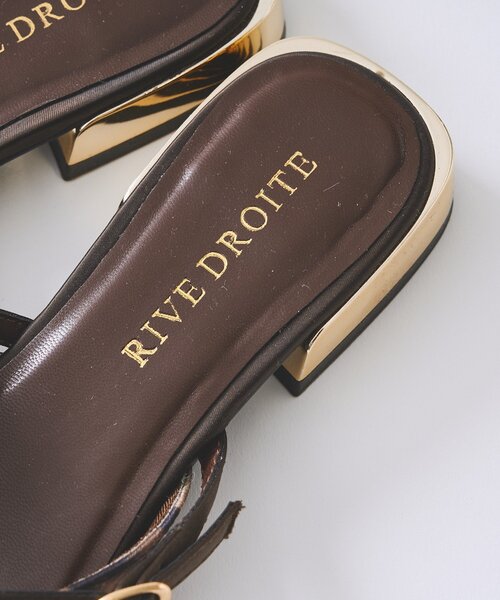 RIVE DROITE(リヴドロワ)の「【さりげないアクセントに】ゴールドポイントミュール(その他シューズ・レディース・ベージュ/ブラウン・LARGE/MEDIUM/SMALL)」の4枚目の写真