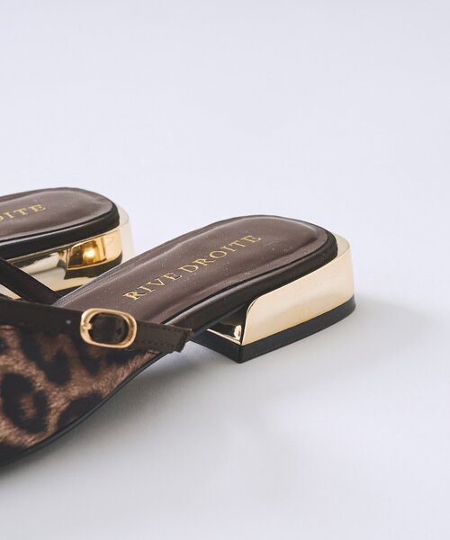 RIVE DROITE(リヴドロワ)の「【さりげないアクセントに】ゴールドポイントミュール(その他シューズ・レディース・ベージュ/ブラウン・LARGE/MEDIUM/SMALL)」の5枚目の写真