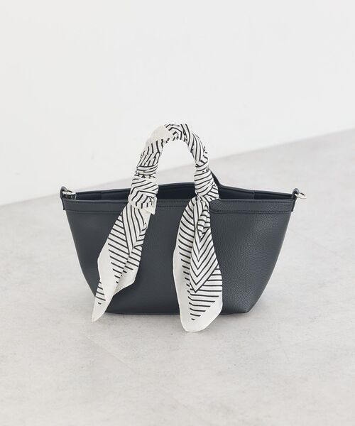 earth music&ecology（アースミュージックアンドエコロジー）の「スカーフSET 2WAYミニトートバッグ（トートバッグ・レディース・モカ/グリーン/ブラック・FREE）」の21枚目の写真