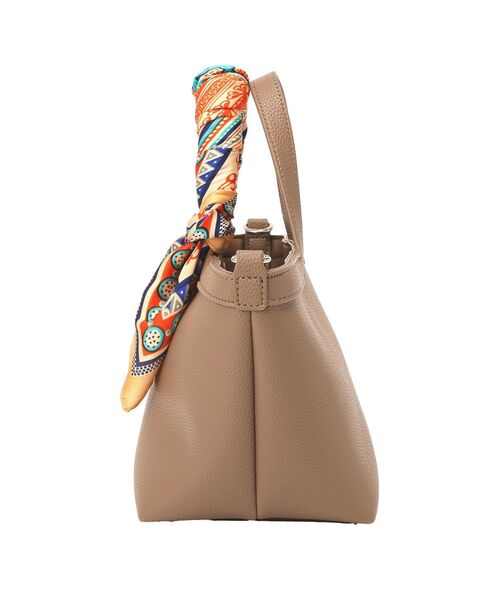 earth music&ecology（アースミュージックアンドエコロジー）の「スカーフSET 2WAYミニトートバッグ（トートバッグ・レディース・モカ/グリーン/ブラック・FREE）」の17枚目の写真