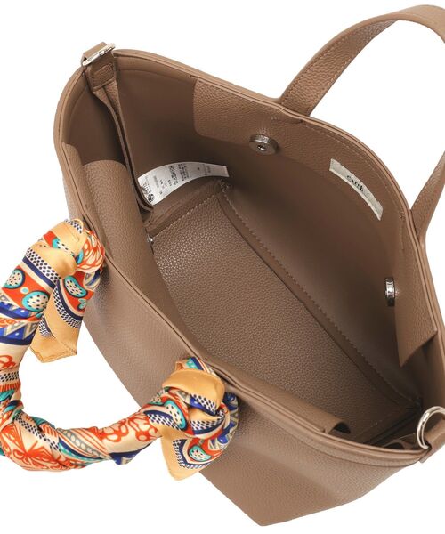 earth music&ecology（アースミュージックアンドエコロジー）の「スカーフSET 2WAYミニトートバッグ（トートバッグ・レディース・モカ/グリーン/ブラック・FREE）」の15枚目の写真