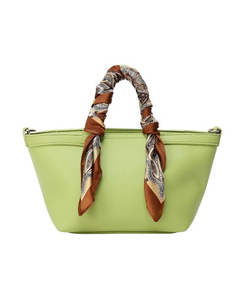 earth music&ecology（アースミュージックアンドエコロジー）の「スカーフSET 2WAYミニトートバッグ（トートバッグ・レディース・モカ/グリーン/ブラック・FREE）」の4枚目の写真