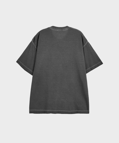 MAKEITTO(メイキット)の「ピグメントウォッシングオーバーサイズクルーネック半袖Tシャツ_チャコール(Tシャツ/カットソー・メンズ・その他・M/L/XL/XXL)」の3枚目の写真