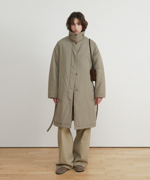 HANE(ハネ)の「テンダーバルマカンローブパディングコート_Khaki(ダウンジャケット/コート・レディース・その他・S/M)」の1枚目の写真