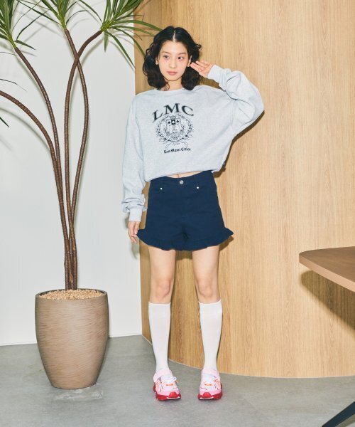 LMCの「WM COLLEGE CROPPED SWEATSHIRT light heather gray(スウェット・レディース・その他・S/M)」の2枚目の写真