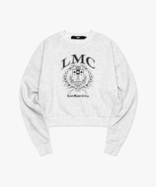 LMCの「WM COLLEGE CROPPED SWEATSHIRT light heather gray(スウェット・レディース・その他・S/M)」の3枚目の写真