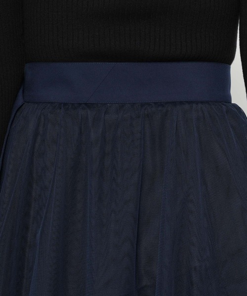HARE（ハレ）の「バイカラーチュールベルトスカート(HARE)（スカート・レディース・ブルー/ブラック・FREE）」の10枚目の写真