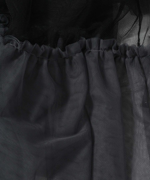 HARE（ハレ）の「バイカラーチュールベルトスカート(HARE)（スカート・レディース・ブルー/ブラック・FREE）」の11枚目の写真