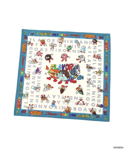 niko and...（ニコアンド）の「【FLAVORS】コラボ バンダナハンカチ（バンダナ/スカーフ・レディース・その他1/アイボリー・0）」の4枚目の写真